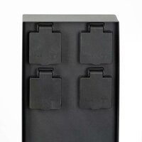 Au&szlig;ensteckdose Charge 4 | Schwarz