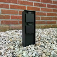 Au&szlig;ensteckdose Charge 2 | Schwarz