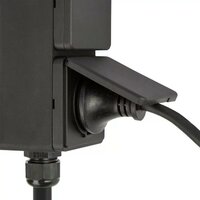 Au&szlig;ensteckdose Double Wall | Schwarz