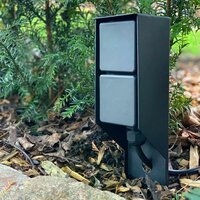 Au&szlig;ensteckdose Double Spike | Schwarz