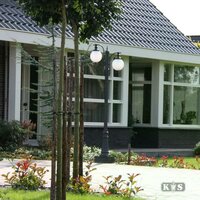 Laternenpfahl Madeira doppelt | Gr&uuml;n | 238cm