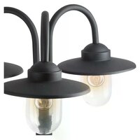 Laternenpfahl Dolce Retro triple | Schwarz | 217cm