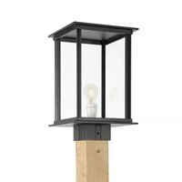 Stehende Au&szlig;enleuchte Holz Capital XXL | Schwarz | 140cm