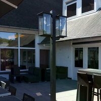 Laternenpfahl Capital doppelt | Schwarz | 270cm