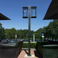 Laternenpfahl Capital doppelt | Schwarz | 270cm