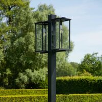 Laternenpfahl Capital doppelt | Schwarz | 270cm