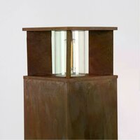 Stehende Au&szlig;enleuchte Marina 70 eckig | Corten