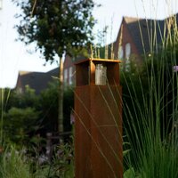 Stehende Au&szlig;enleuchte Marina 70 eckig | Corten