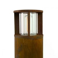 Stehende Au&szlig;enleuchte Marina 60 rund | Corten