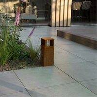 Stehende Au&szlig;enleuchte Marina 40 eckig | Corten