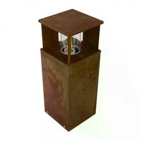 Stehende Au&szlig;enleuchte Marina 40 eckig | Corten