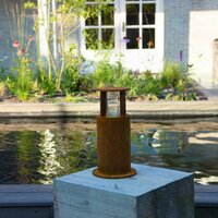 Stehende Au&szlig;enleuchte Marina 30 rund | Corten