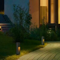 Stehende Au&szlig;enleuchte Levi | Schwarz | 40cm