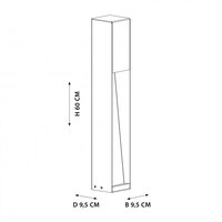 Stehende Au&szlig;enleuchte Levi | Schwarz | 60cm