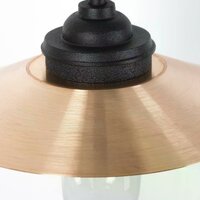 Wandleuchte Ardennes | Schwarz-Kupfer