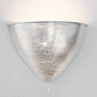 Led wandlamp Egg Filisky zilver | 28x20cm | E14 messing