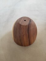 Hanglamp acaciahout ros&eacute;goud &Oslash;25 cm | kelk vorm | ros&eacute;goud binnenzijde exclusief fitting
