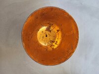 Hanglamp acaciahout ros&eacute;goud &Oslash;25 cm | kelk vorm | ros&eacute;goud binnenzijde exclusief fitting