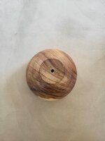 Hanglamp acaciahout goud &Oslash;25 cm | kelk vorm | bladgoud binnenzijde exclusief fitting