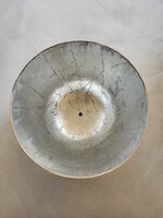 Hanglamp acaciahout zilver &Oslash;25 cm | kelk vorm | zilveren binnenzijde exclusief fitting