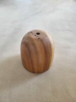 Hanglamp acaciahout goud mini &Oslash;15 cm | kelk vorm | bladgoud binnenzijde exclusief fitting