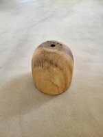 Hanglamp acaciahout goud mini &Oslash;15 cm | kelk vorm | bladgoud binnenzijde exclusief fitting