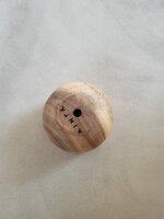 Hanglamp acaciahout goud mini &Oslash;15 cm | kelk vorm | bladgoud binnenzijde exclusief fitting