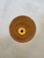 Hanglamp acaciahout goud taps &Oslash;25,5 cm | bladgoud binnenzijde | exclusief fitting