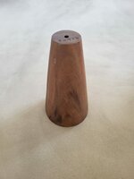 Hanglamp acaciahout goud taps &Oslash;25,5 cm | bladgoud binnenzijde | exclusief fitting