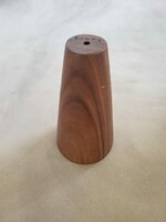 Hanglamp acaciahout goud taps &Oslash;25,5 cm | bladgoud binnenzijde | exclusief fitting
