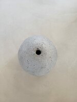 Hanglamp gerecycled papier grijs &Oslash;20,5 cm | goud binnenzijde | exclusief fitting