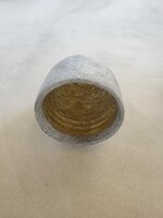Hanglamp gerecycled papier grijs &Oslash;20,5 cm | goud binnenzijde | exclusief fitting