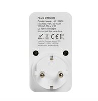 LED Steckdimmer 0&ndash;100W | Phasenabschnitt RC | schwarz