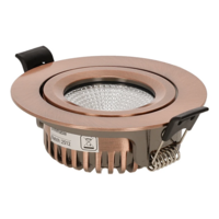 Led inbouwspot slim-fit 5W dim to warm koper | 420lm CRI90 | IP65 &Oslash;69mm