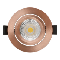 Led inbouwspot slim-fit 5W dim to warm koper | 420lm CRI90 | IP65 &Oslash;69mm