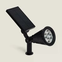 Solar LED Erdspie&szlig;strahler schwarz | 3000K warmwei&szlig; | 200lm IP65 mit Sensor