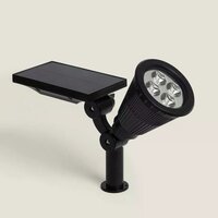 Solar LED Erdspie&szlig;strahler schwarz | 3000K warmwei&szlig; | 200lm IP65 mit Sensor