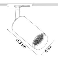 1-fase railspot Jade | GU10 fitting | Zwart goud