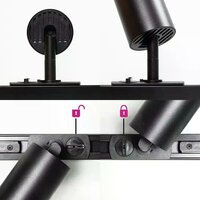 1-fase railspot Jill | GU10 fitting | Zwart
