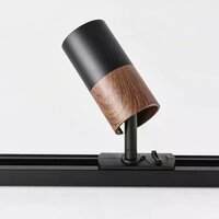 1-fase railspot Linn | GU10 fitting | Zwart donkerbruin