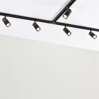 1-fase railspot Linn | GU10 fitting | Zwart donkerbruin