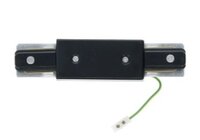 1-Phasen Schienen I-Verbinder mit Mitteleinspeisung schwarz | Gerader Verbinder