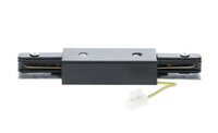 1-Phasen Schienen I-Verbinder mit Mitteleinspeisung schwarz | Gerader Verbinder