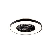 Ceiling fan Climo black 60cm | Dimmable LED | With remote control