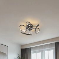 Ceiling fan Mandy black 55cm | Dimmable LED | With remote control