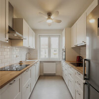 Ceiling light with fan taupe 53cm | Dimmable LED | With remote control