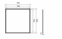 LED Panel 60x60cm 45W 4000K - Aluminum Frame | Dimmable