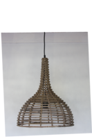 Hanglamp Hout Koboo Flesvorm 52Cm HSM