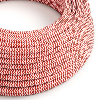 Strijkijzersnoer ThatsCreatief+ ZigZag rood-wit