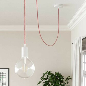 Strijkijzersnoer ThatsCreatief+ ZigZag rood-wit hanglamp